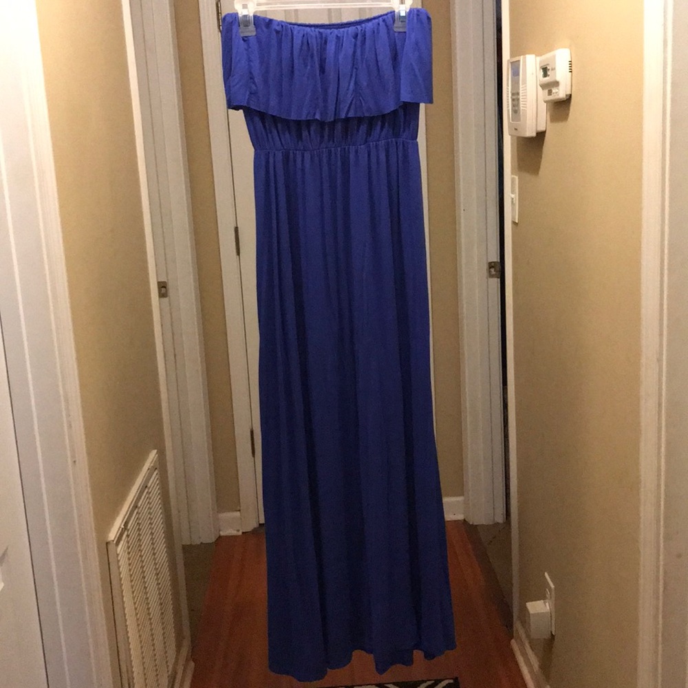 Strapless maxi dress